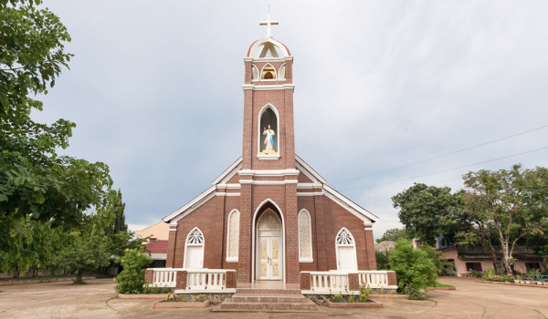 The Sacred Heart Church in Pakse Laos