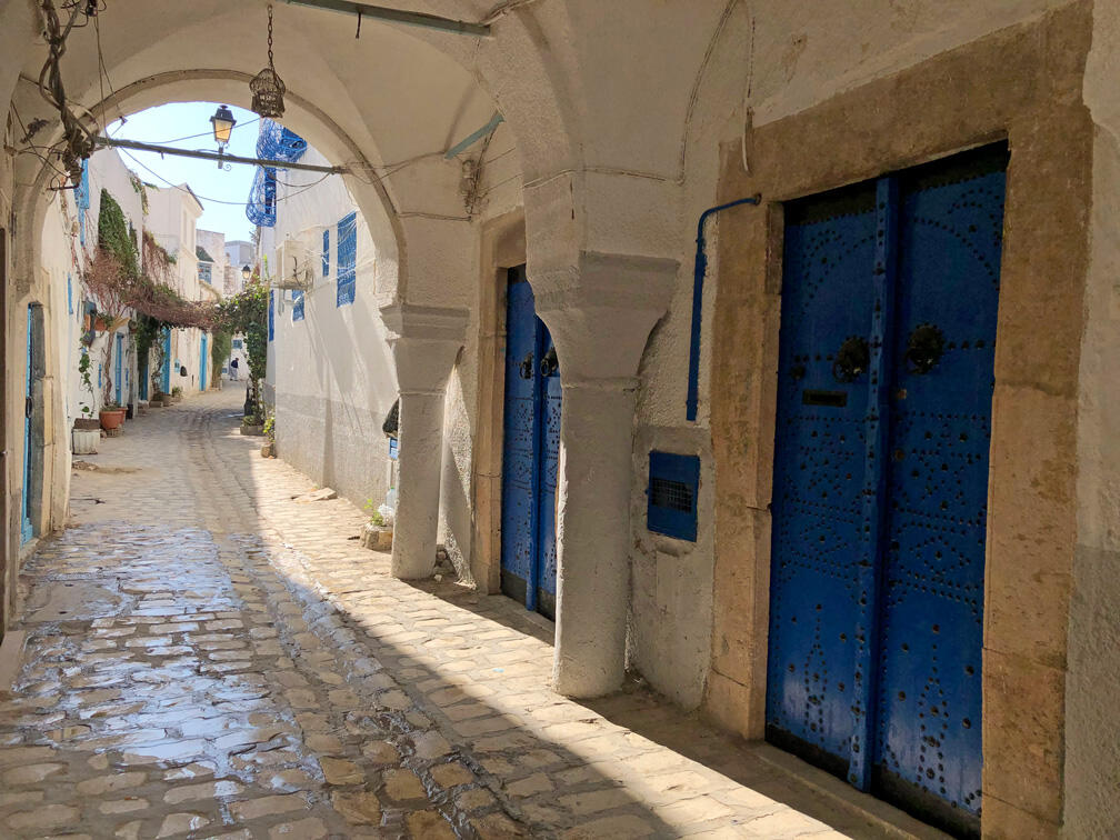 Blue and white, typical of Tunis 
