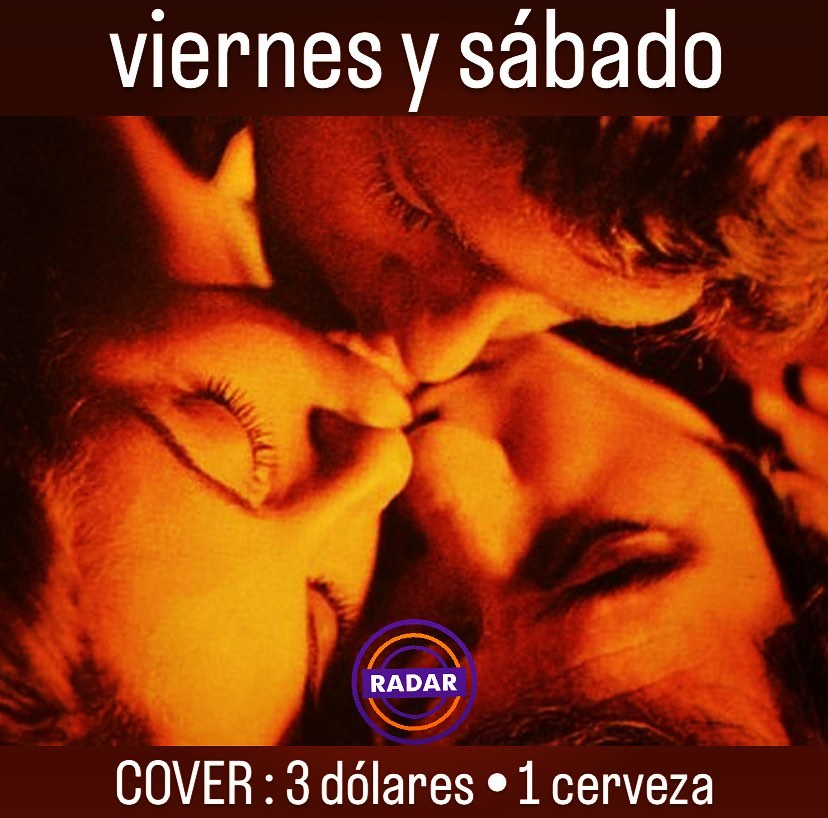 radar poster - a club part of the Gay Quito scene