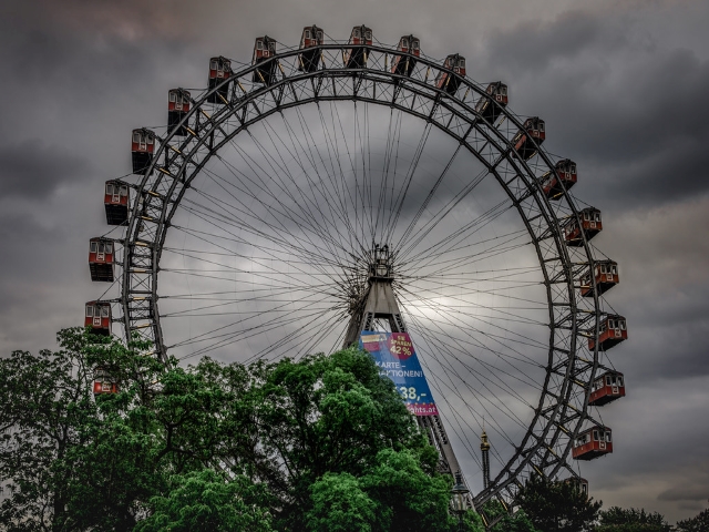 The Giant Ferris wheel in Vienna Austria