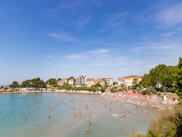 Bacvice beach in Split Croatia